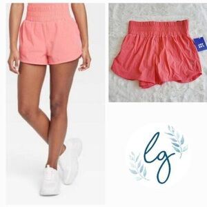 Joy Lab, Women's High-Rise Woven Shorts in Coral color